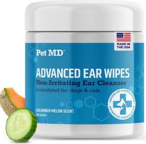 Pet MD Cat and Dog Ear Cleaner Wipe...